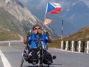 Handbiker Oldřich Němec Forever repre CZECH flag - PASSO DELLO STELVIO 2760m.n.m.