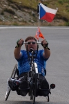 Handbiker Oldřich Němec Forever repre CZECH flag - PASSO DELLO STELVIO 2760m.n.m.